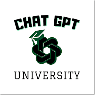 Chat gpt University Posters and Art